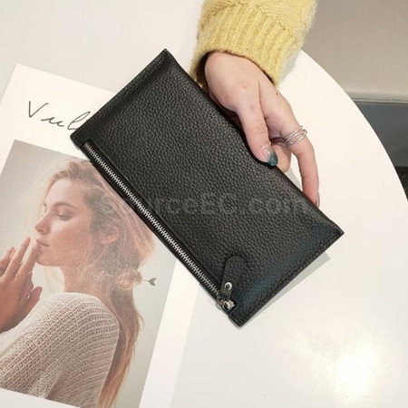 客製化真皮薄款手拿包禮品
