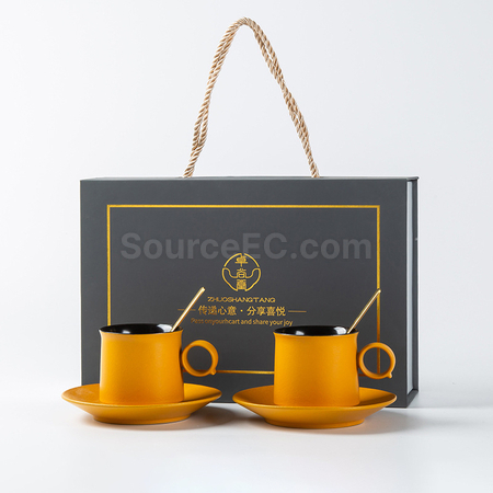 客製化咖啡杯碟套裝	禮品