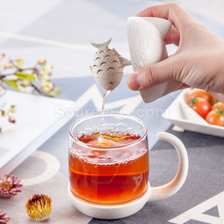 客製化卡通玻璃泡茶杯禮品