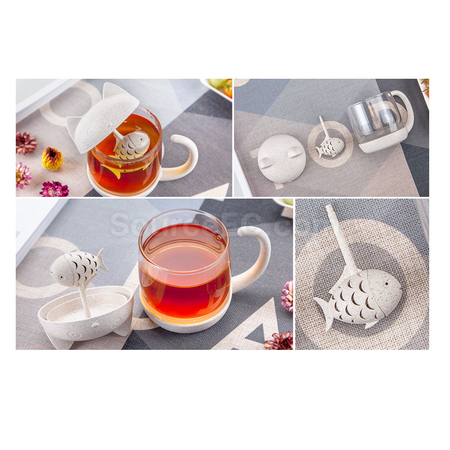 客製化卡通玻璃泡茶杯禮品
