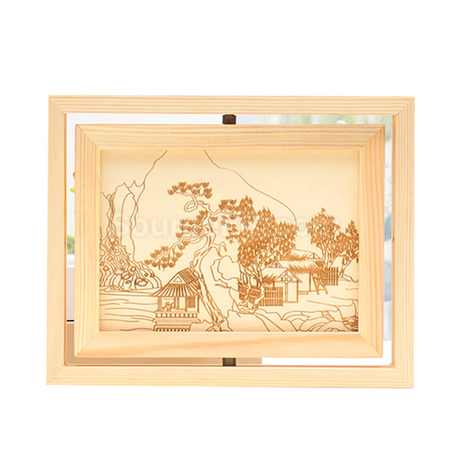 客製化旋轉雙面木相框禮品