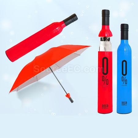 客製化酒瓶廣告折疊傘禮品