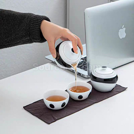 客製化熊貓泡茶快客杯禮品