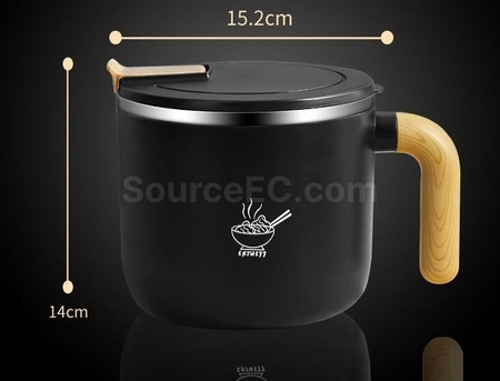 客製化不鏽鋼萌趣泡麵碗禮品