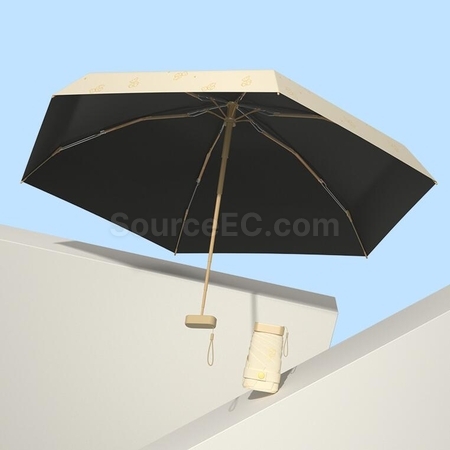 客製化卡片迷你便攜扁平睛雨傘禮品