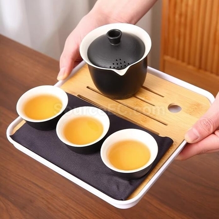 客製化功夫茶一壺三杯旅行戶外便攜套裝禮品