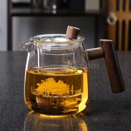 客製化玻璃耐熱茶水分離茶具套裝禮品