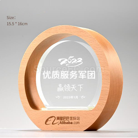 客製化木質水晶座禮品