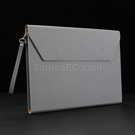 客製化帶風琴 PU A4文件夾禮品