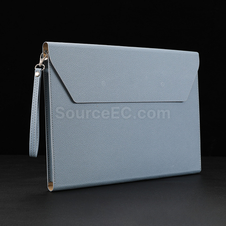 客製化帶風琴 PU A4文件夾禮品