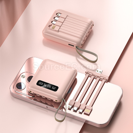 客製化自帶線移動電源禮品