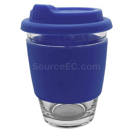 客製化玻璃咖啡杯-矽膠帶禮品