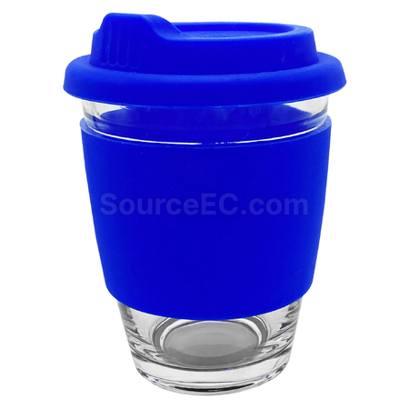 客製化玻璃咖啡杯-矽膠帶禮品