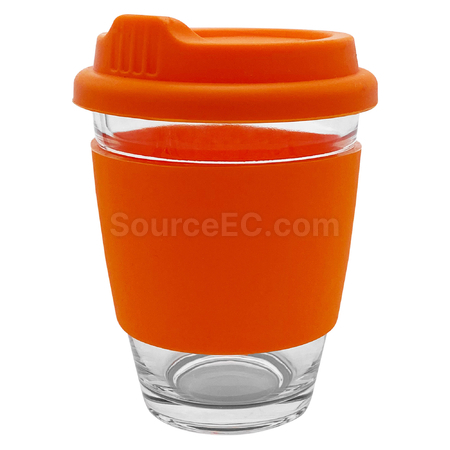 客製化玻璃咖啡杯-矽膠帶禮品