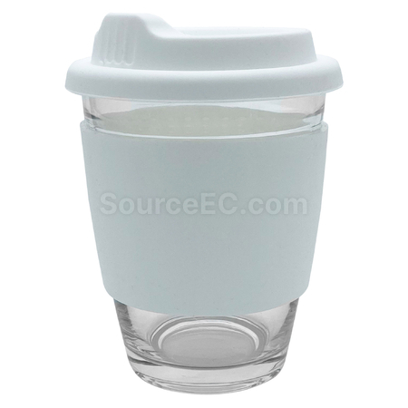 客製化玻璃咖啡杯-矽膠帶禮品