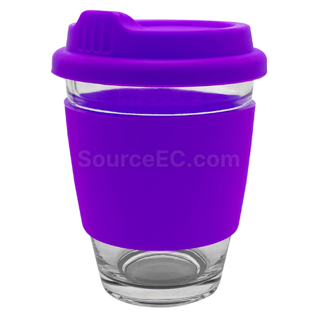 客製化玻璃咖啡杯-矽膠帶禮品