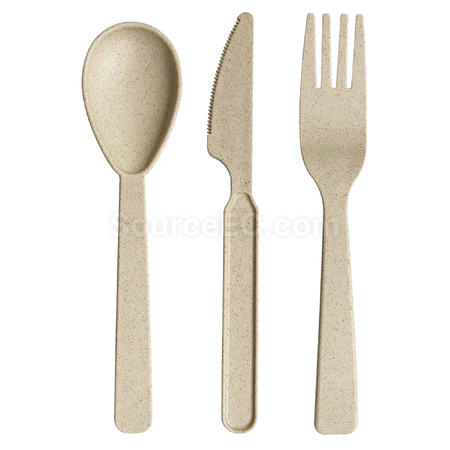 客製化袋裝小麥秸稈餐具禮品