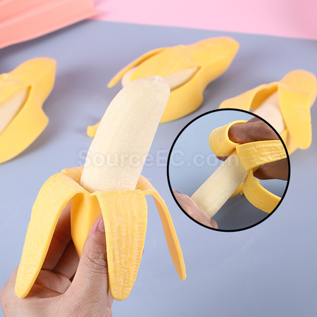 客製化仿真剝皮香蕉減壓玩具禮品
