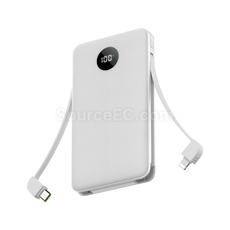 客製化自帶充電線移動電源禮品