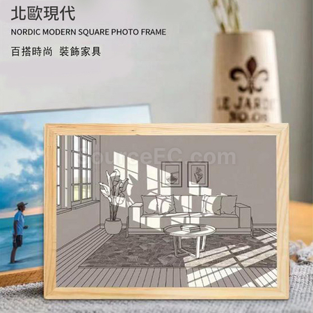 客製化客製化三色燈光發光畫禮品