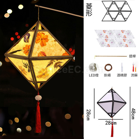 客製化花草紙古風燈籠禮品