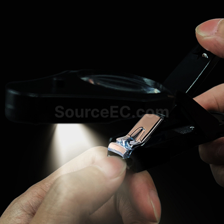 客製化LED燈放大鏡指甲鉗禮品