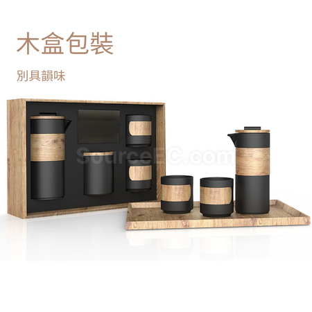 客製化可擕式旅行陶瓷濾壓壺禮品套裝禮品