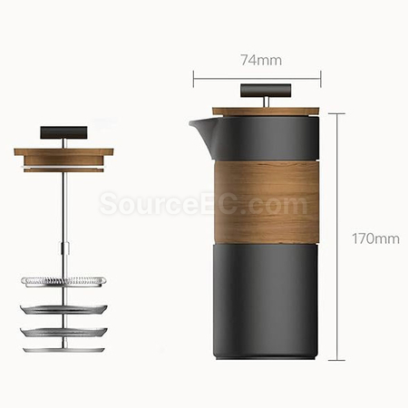 客製化可擕式旅行陶瓷濾壓壺禮品套裝禮品