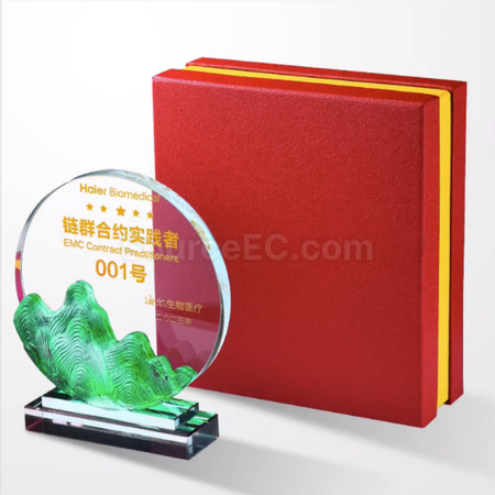 客製化幻彩水晶琉璃獎座禮品