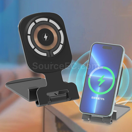客製化三合一無線充電磁吸手機支架禮品