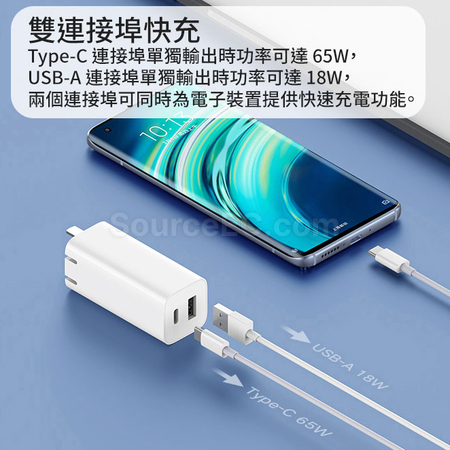 客製化小米氮化鎵GaN快充器禮品