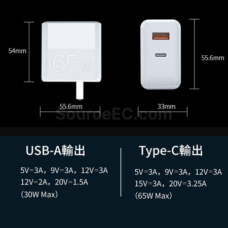 客製化氮化鎵GaN快充頭禮品