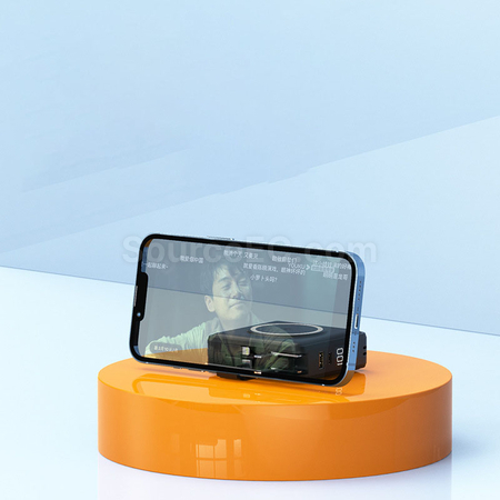 客製化自帶線無線充移動電源禮品