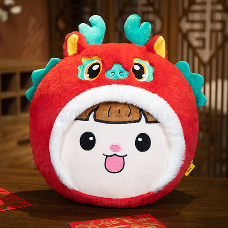 客製化龍年暖手抱枕禮品