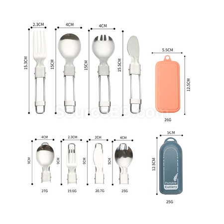 客製化便攜不鏽鋼餐具套裝禮品