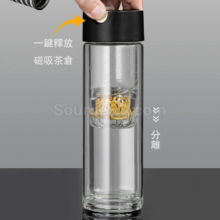 客製化磁吸雙層玻璃杯禮品