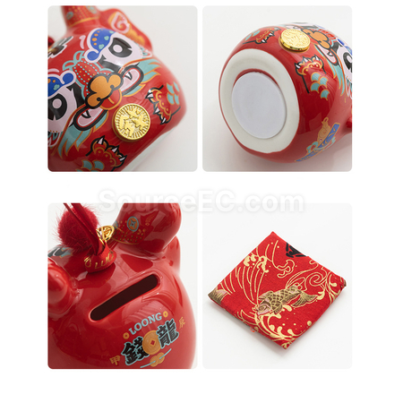 客製化錢罐+陶瓷杯套裝禮品