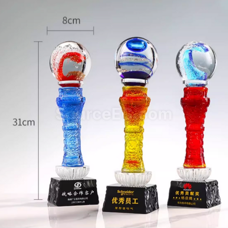 客製化琉璃水晶獎座禮品