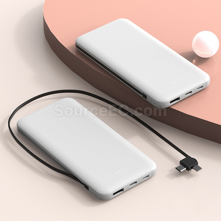 客製化帶線移動電源 10000mah禮品