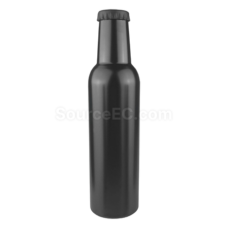 客製化15OZ啤酒瓶型雙層真空內304不銹鋼PP蓋保溫杯禮品