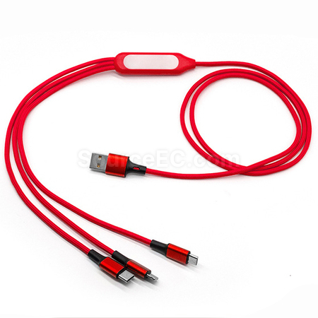 客製化Logo發光充電線禮品