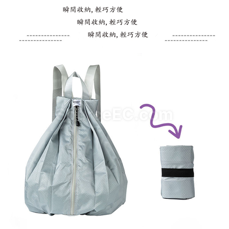 客製化戶外摺疊防水雙肩包禮品