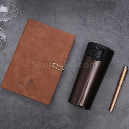 客製化咖啡杯+筆記本+筆套裝禮品