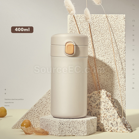 客製化陶瓷內膽咖啡杯禮品