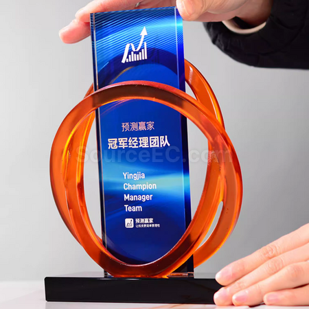 客製化樹脂水晶獎座禮品