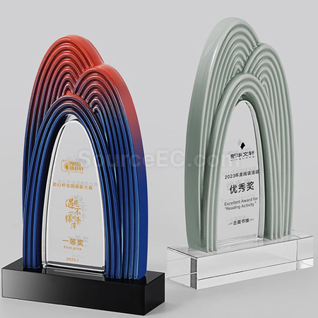 客製化陶瓷水晶獎座禮品