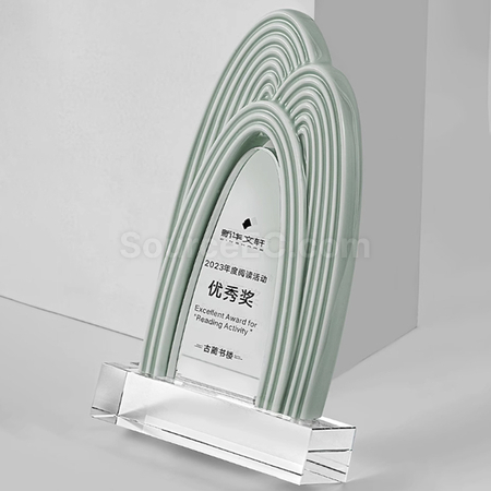 客製化陶瓷水晶獎座禮品