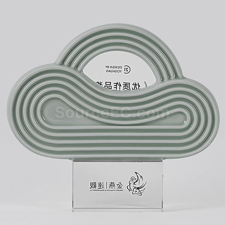客製化陶瓷水晶獎座禮品