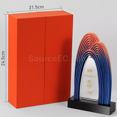 客製化陶瓷水晶獎座禮品