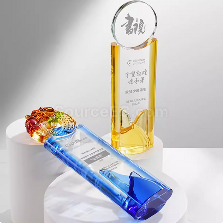 客製化琉璃水晶獎座禮品